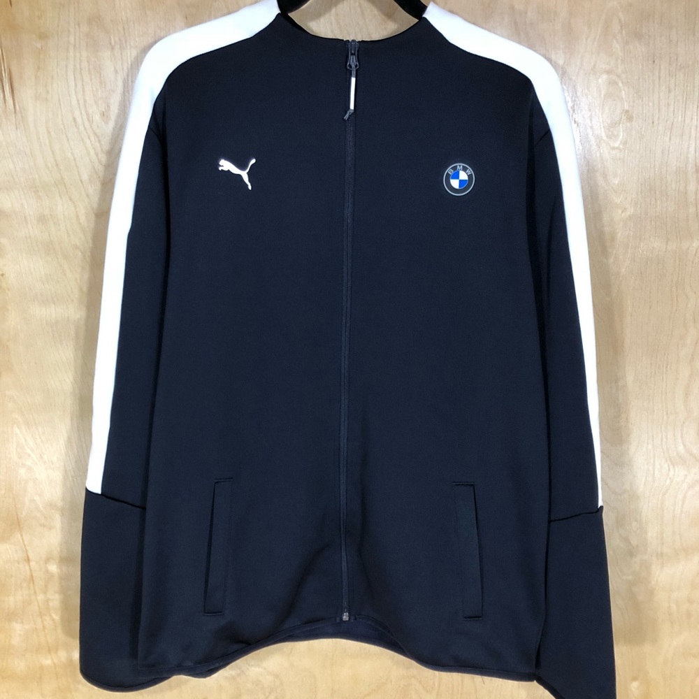 Puma Men’s BMW Motorsport Navy/White Track Jacket - Picture 3 of 8